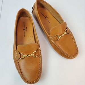 Mercanti Fiorentini Brown Leather Men's Loafers Shoes